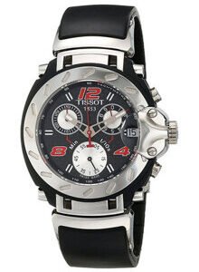 Genuine Tissot racing-inspired watch with carbon case design