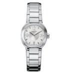 Tissot midsize stainless steel bracelet watch with white dial