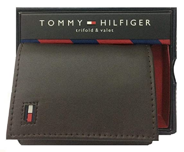 Tommy Hilfiger genuine leather wallet brown color