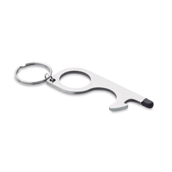 mo6133_16 Bourati B-MO6133 multi-functional no-touch key-ring with stylus and bottle opener