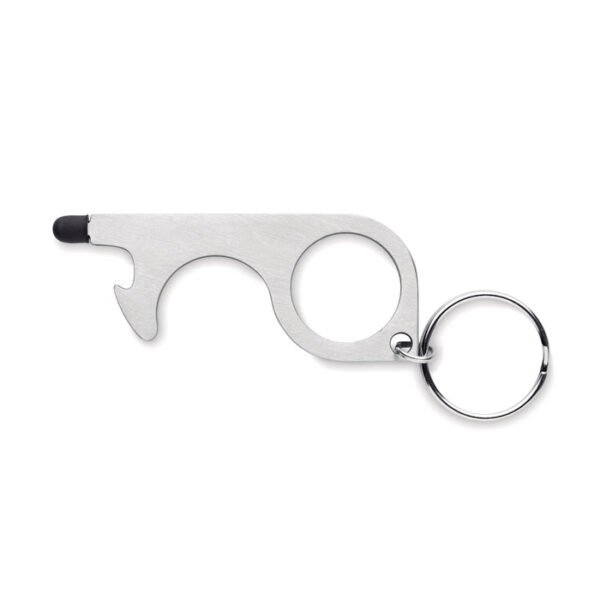 5-in-1 no-touch key-ring by Bourati including stylus, bottle opener, and key-ring