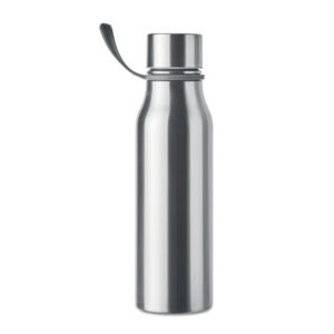 Double-wall vacuum flask with textured TPR holder