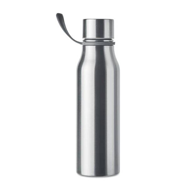 Double-wall vacuum flask with textured TPR holder