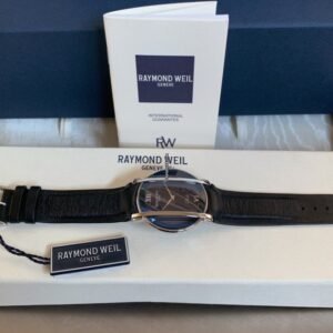 Raymond Weil Othello RW-2012STC black leather watch