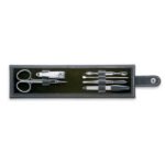 Bourati B-IT3059 manicure set in PU pouch with 6 stainless steel tools