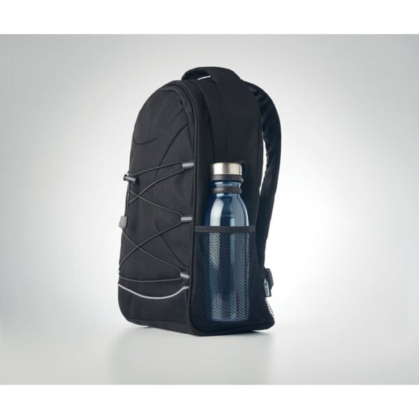 BOURATI RPET Reflective Backpack with mesh side pockets
