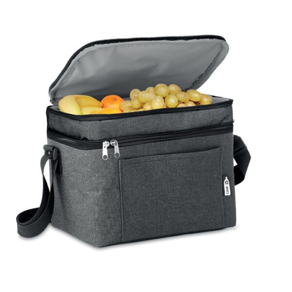 BOURATI Dual Compartment Cooler with upper food section open