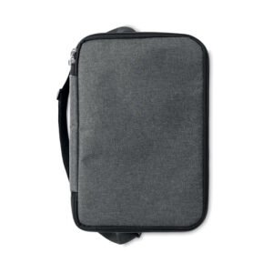 Top view of insulated bag compartment with PEVA lining
