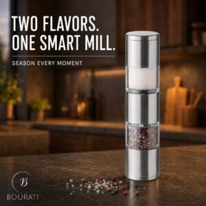 BOURATI Salt & Pepper Grinder in stainless steel