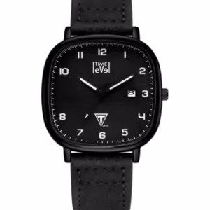Time Level 006 black watch with leather strap