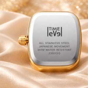 Time level back cover with data of the watch